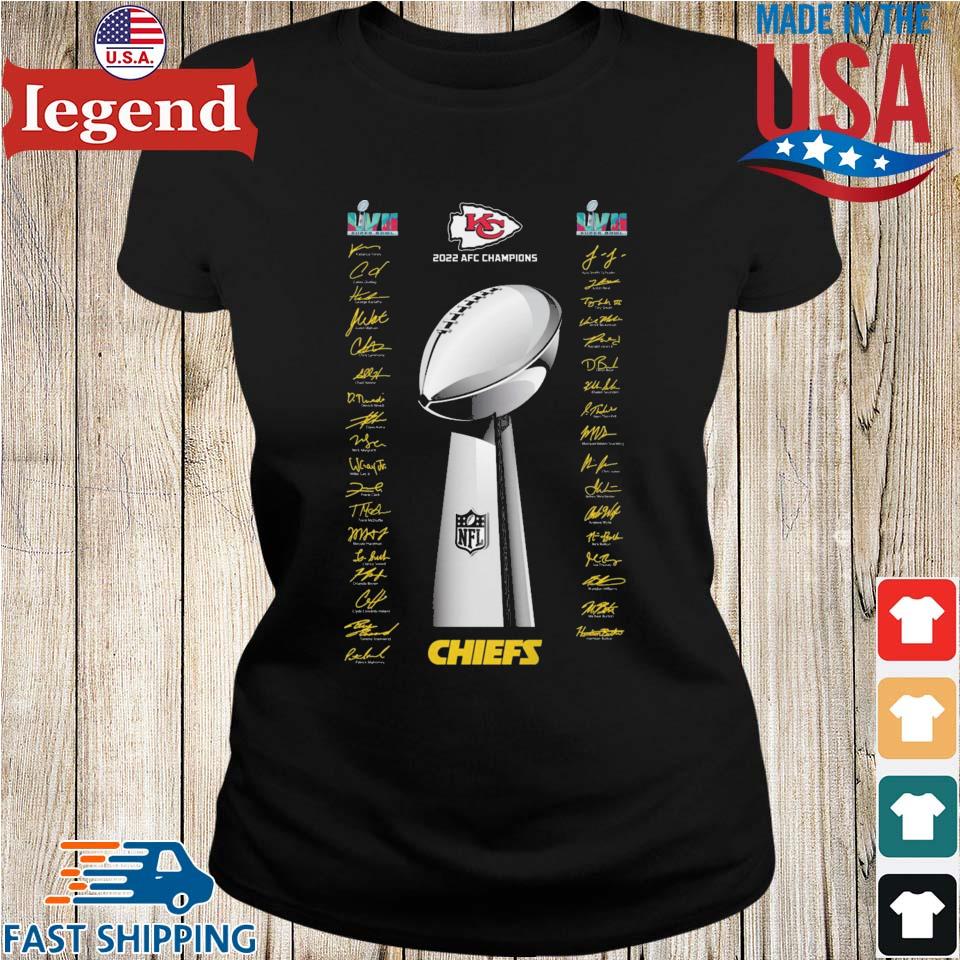 Kansas City Chiefs 2022 Afc Champions Super Bowl Lvii 2023 Shirt Ladies T- shirt