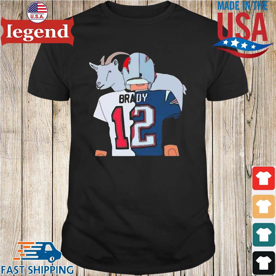 Tom Brady Goat Split Patriots Buccaneers 2023 T-shirt,Sweater, Hoodie, And  Long Sleeved, Ladies, Tank Top