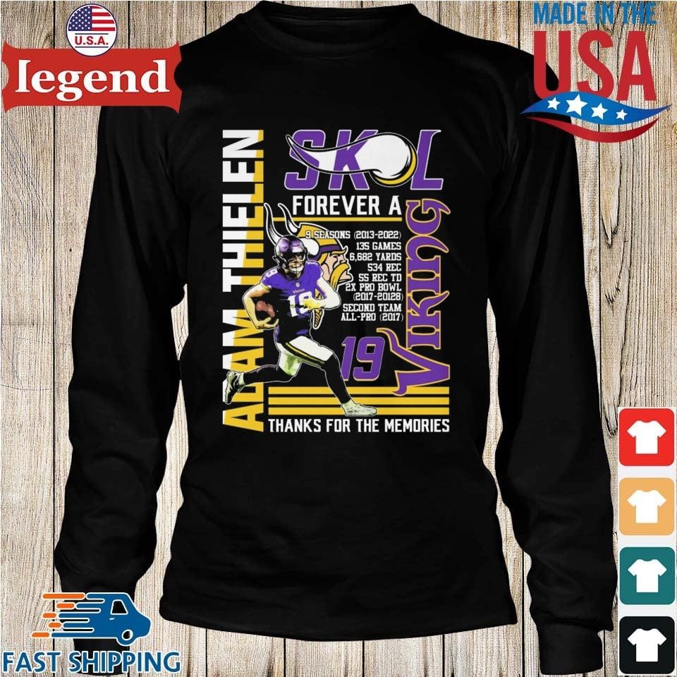 2023 Adam Thielen Skl Forever A Viking Thanks For The Memories T