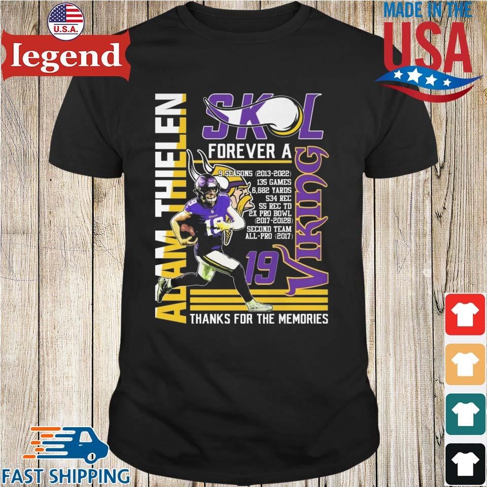 Limited Edition Adam Thielen SKL Forever A Viking Thanks For The