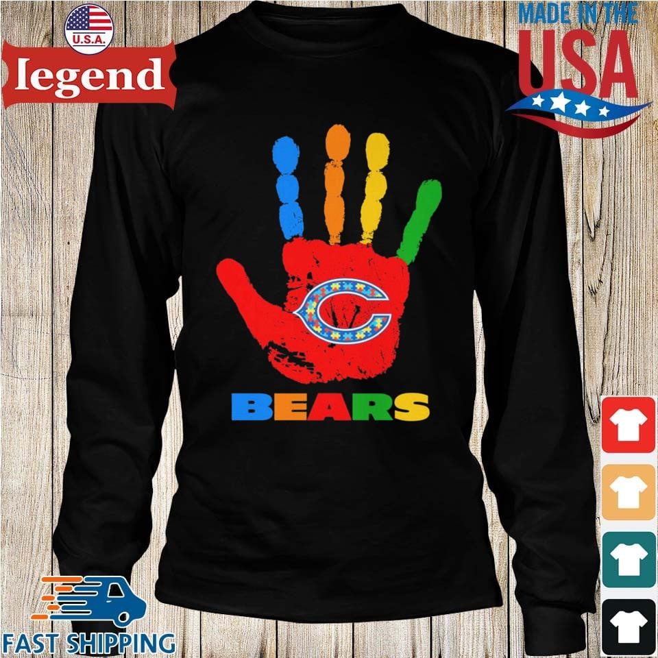 Hand chicago bears hand autism 2023 Shirt, hoodie, longsleeve, sweater