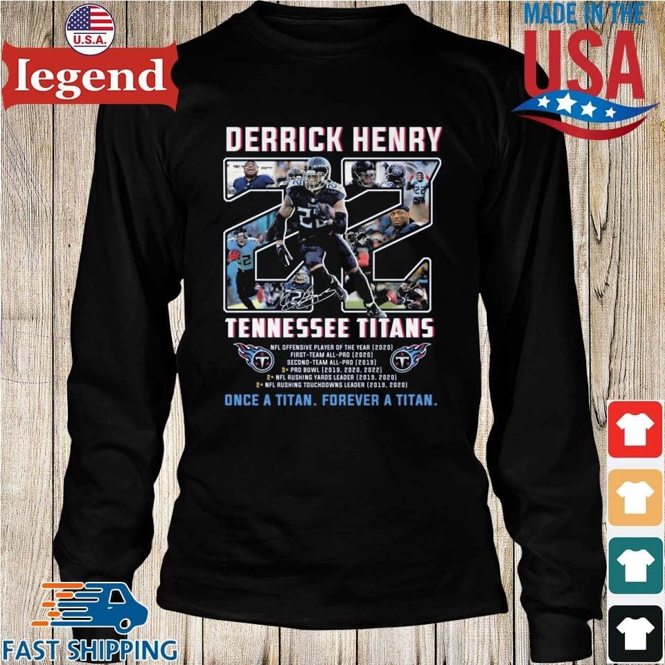 Official Tennessee Titans Derrick Henry Signature T-shirt - 2020 Trending  Tees