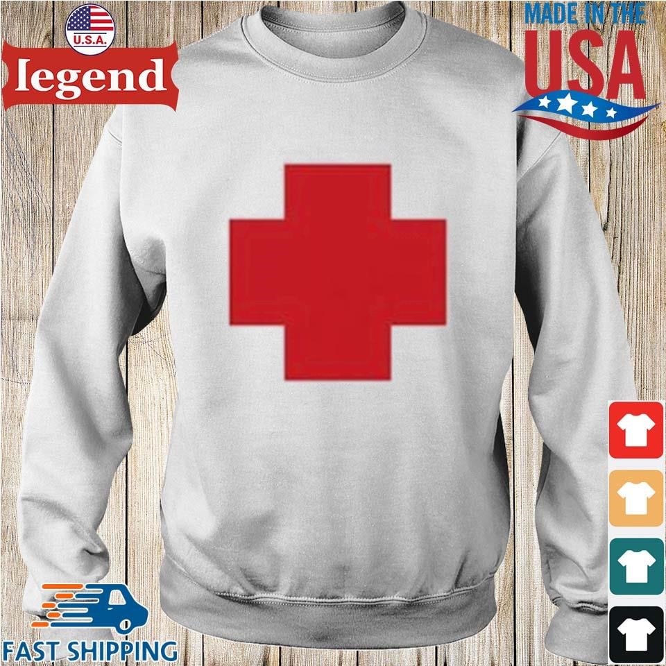 Red clearance cross sweatshirt