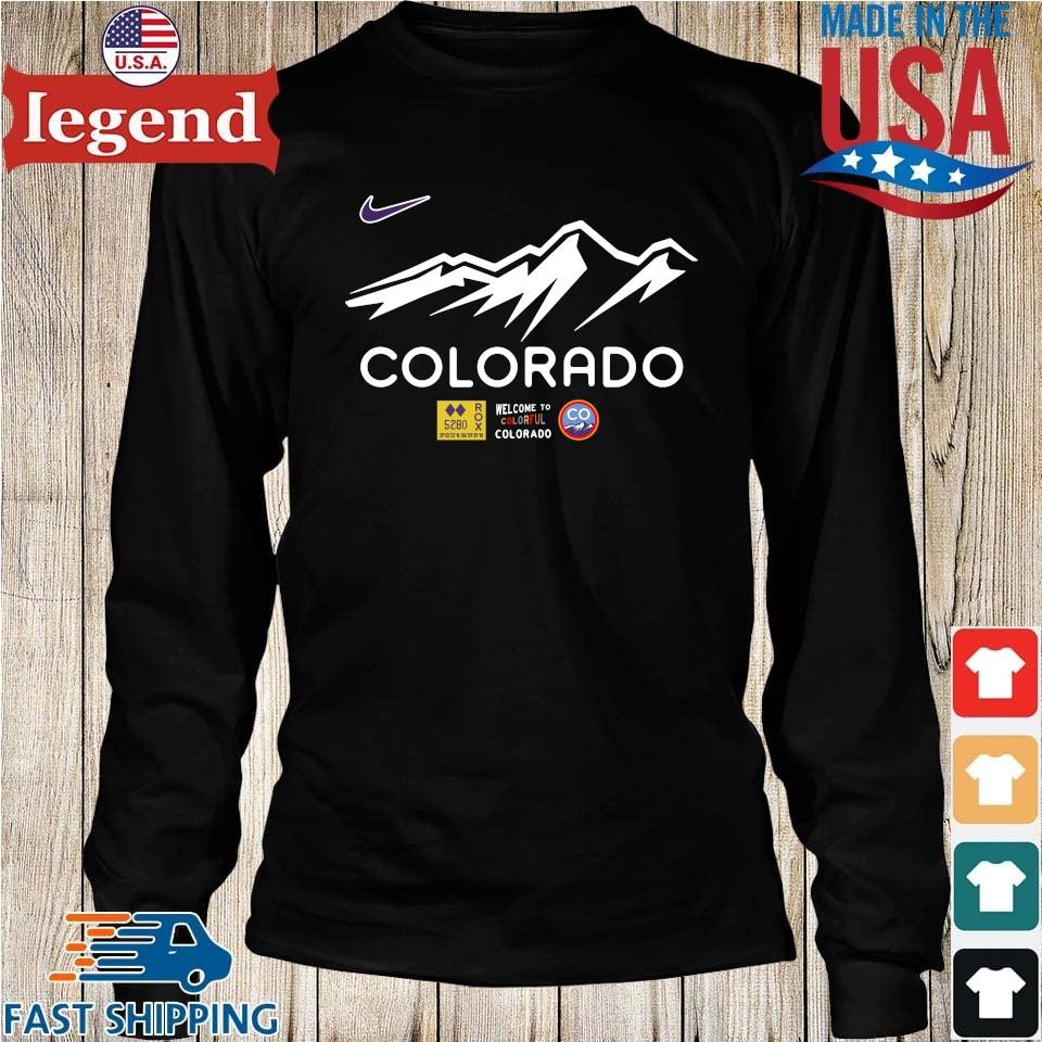Colorado Rockies Nike Youth 2022 City Connect Wordmark T-Shirt