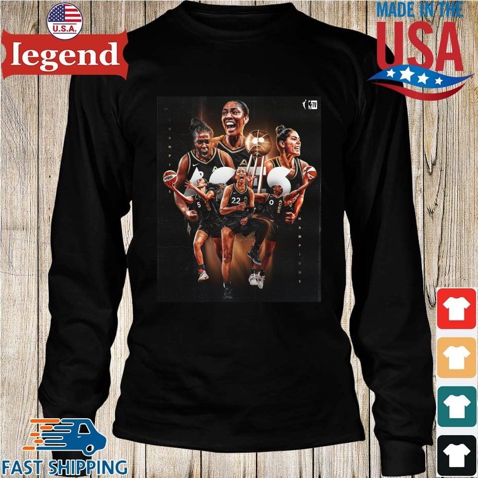 2022 Las Vegas Aces Champions T-Shirt, Custom prints store