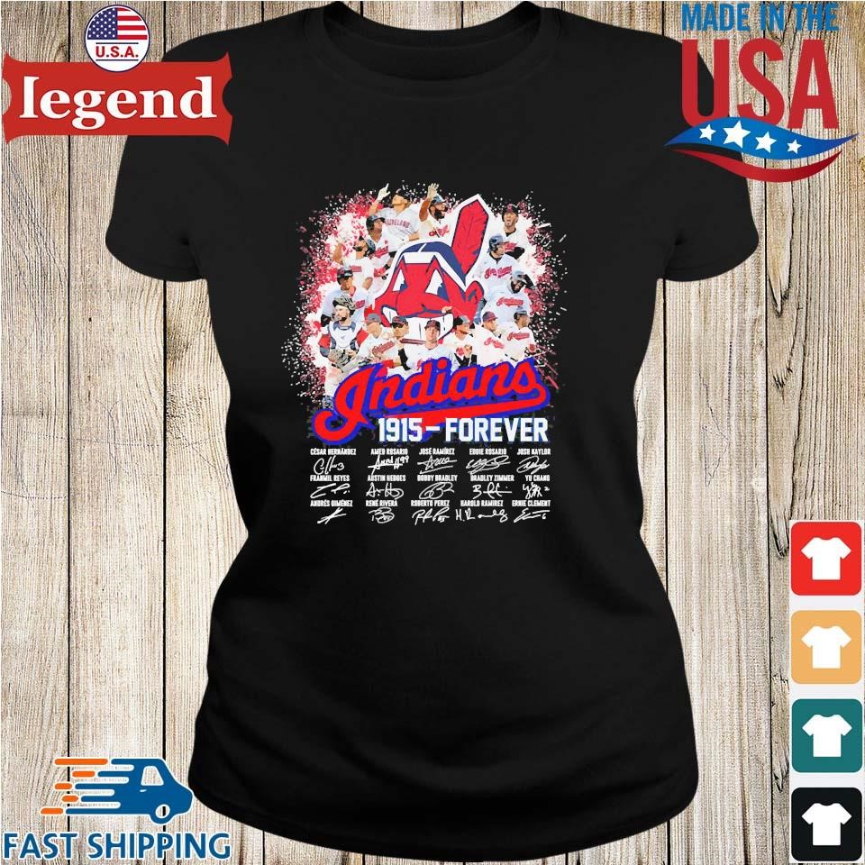 Cleveland Indians 1915-forever thank you for the memories signatures shirt,  hoodie, sweater, long sleeve and tank top