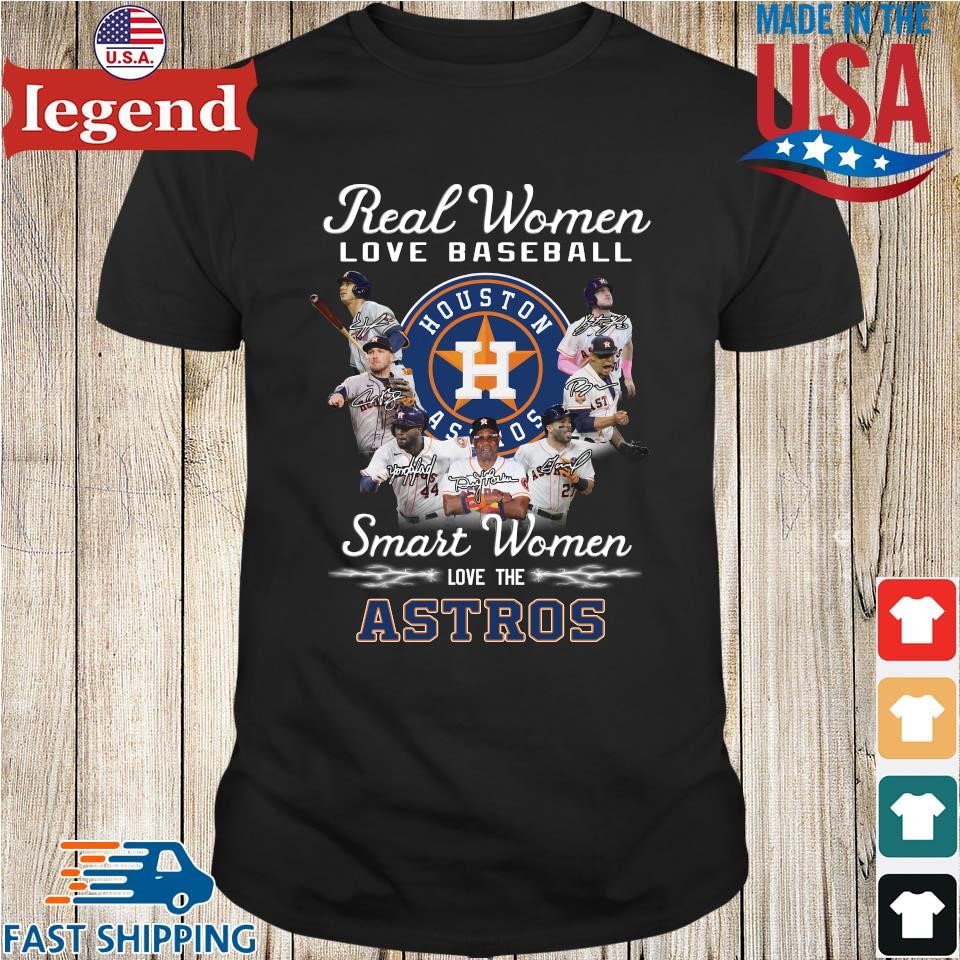 Official real Women Love Baseball Smart The Houston Astros Shirt