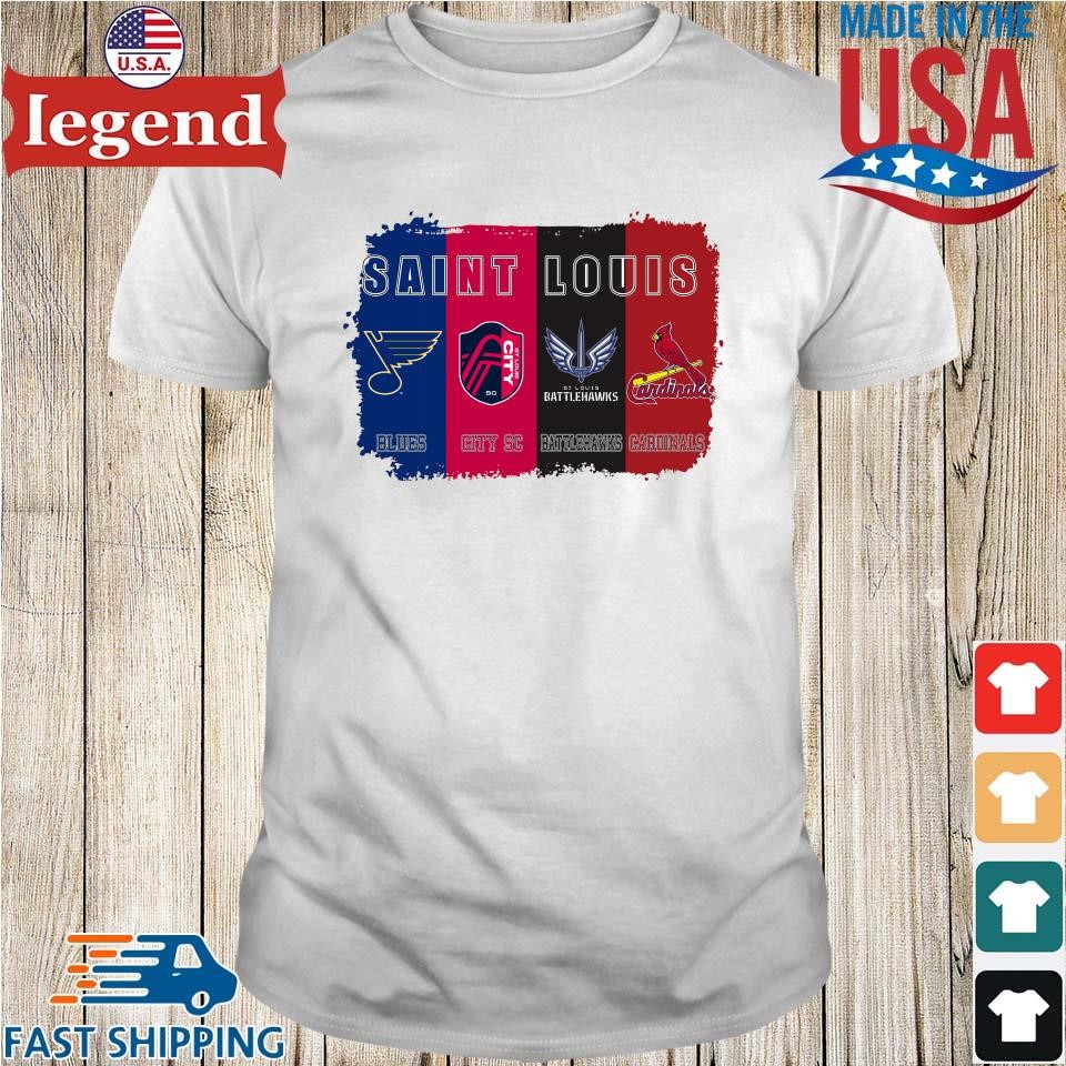 Original Saint Louis Sport Blues City Sc Battlehawks Cardinals T-shirt,Sweater,  Hoodie, And Long Sleeved, Ladies, Tank Top