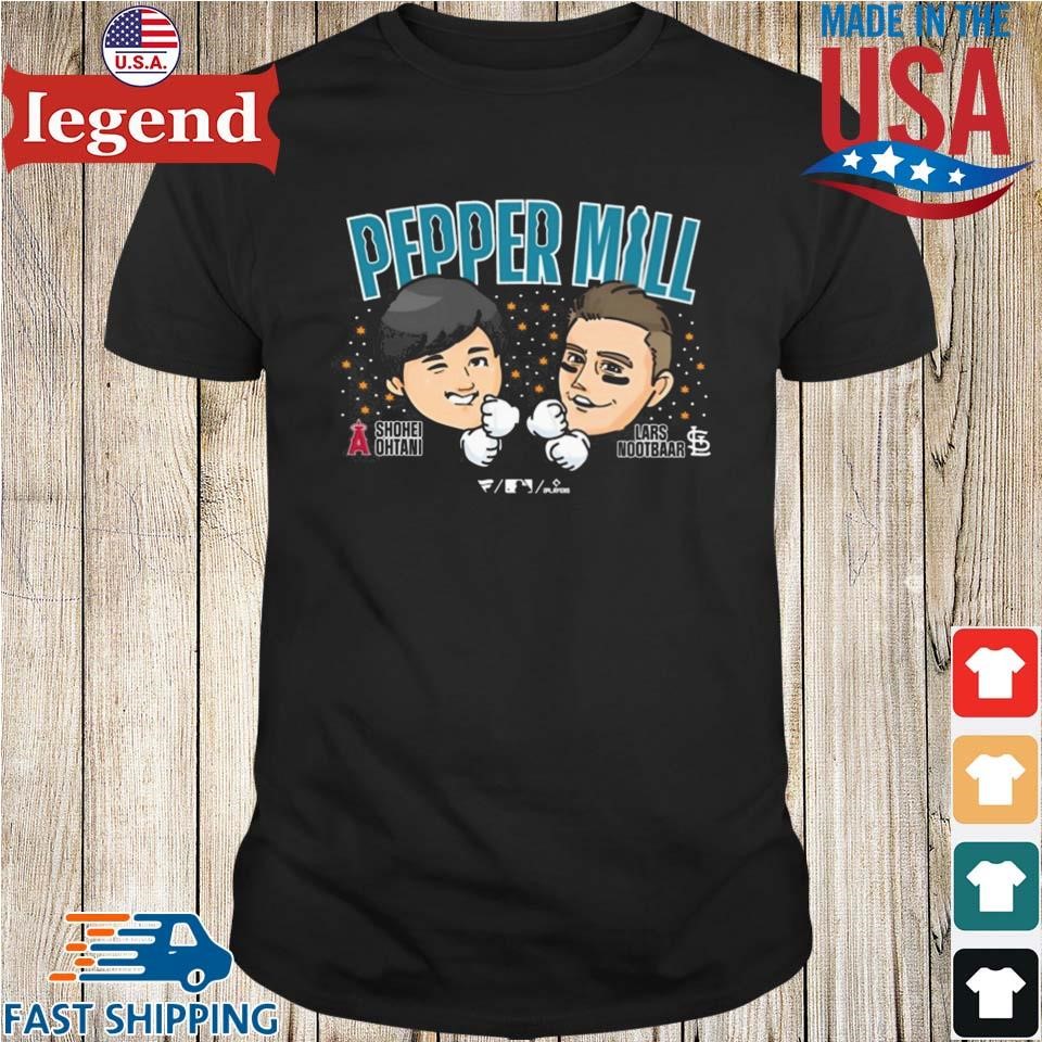 Pepper Mill Shohei Ohtani Lars Nootbaar T-shirt,Sweater, Hoodie, And Long  Sleeved, Ladies, Tank Top