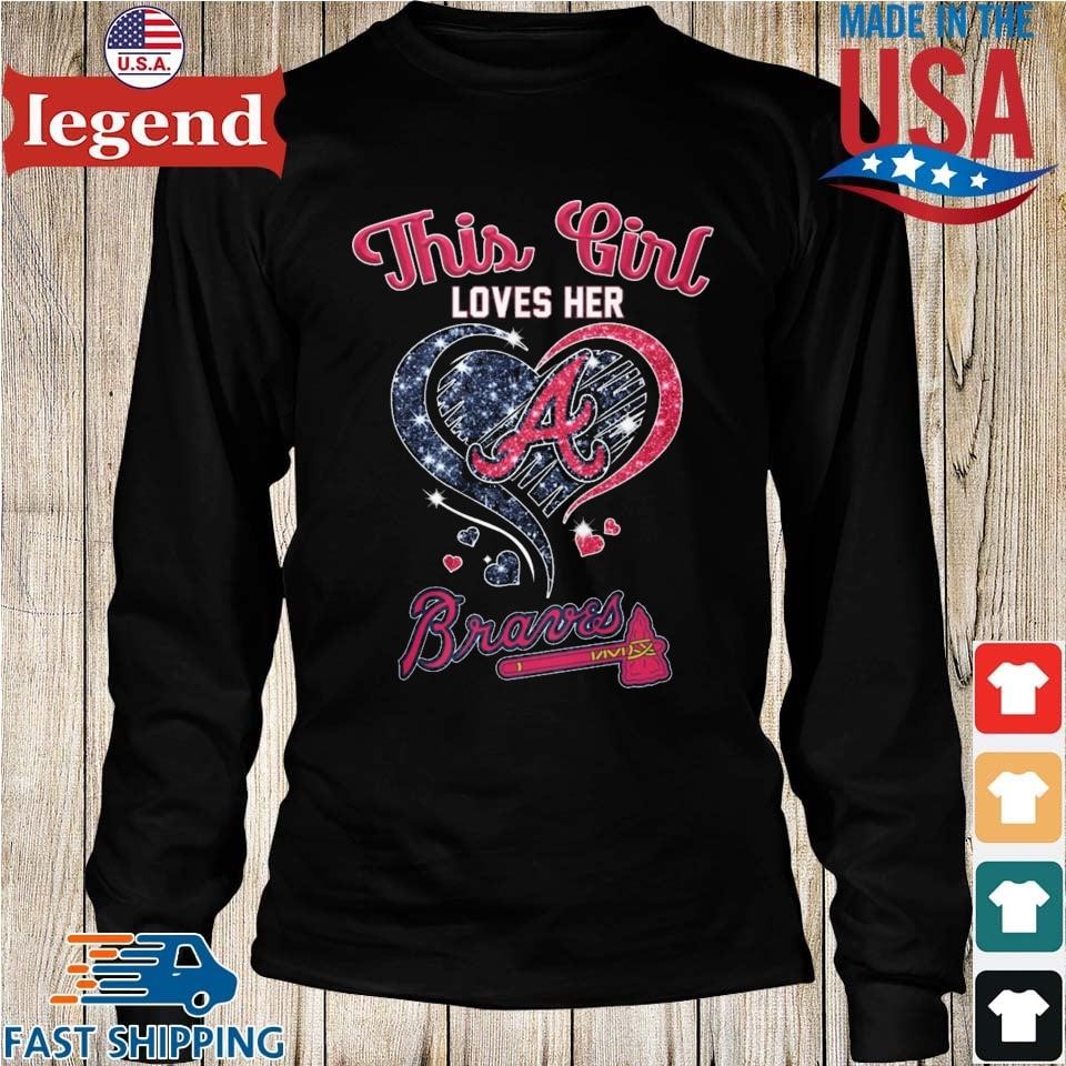 Just A Woman Who Loves Her Atlanta Braves Shirt, hoodie, sweater