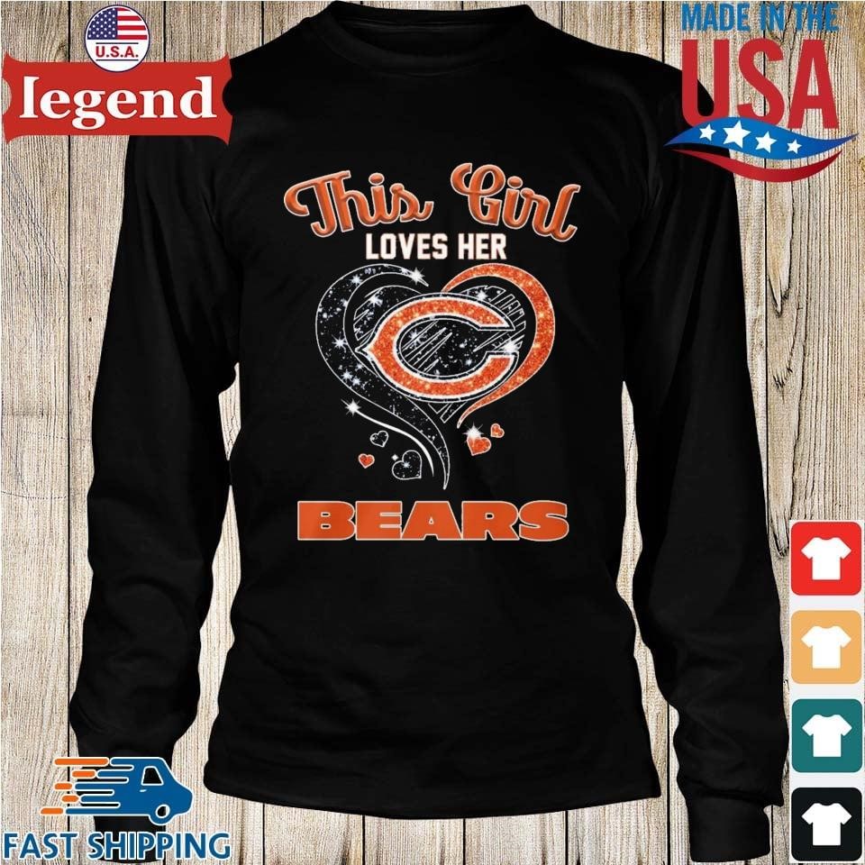 Chicago Bears Go Bears Diamond Heart 2023 shirt, hoodie, sweater, long  sleeve and tank top