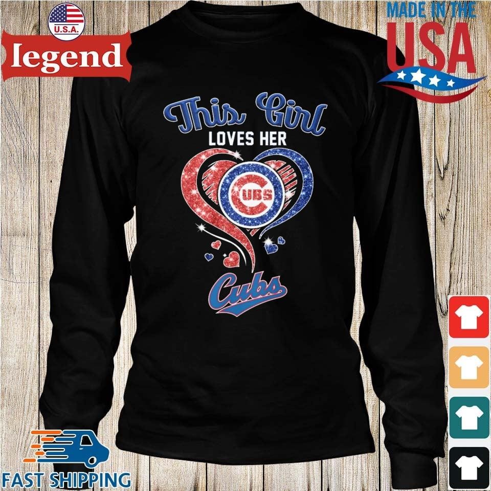 Chicago Cubs diamond heart logo 2023 shirt, hoodie, sweater, long