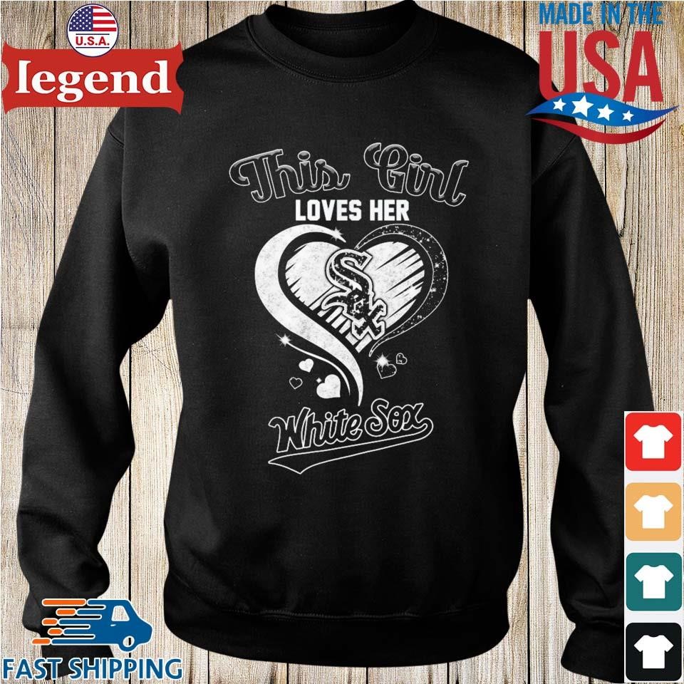 This Girl Loves Her Chicago White Sox Diamond Heart shirt, hoodie