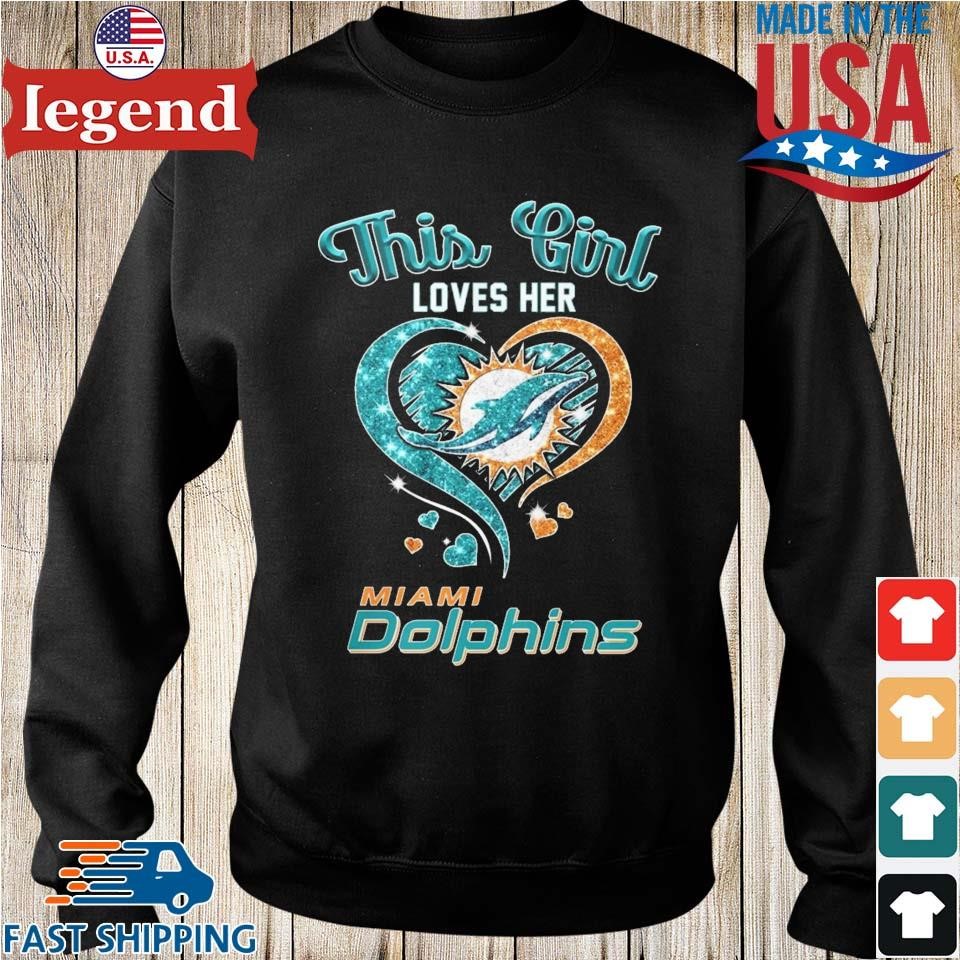 This Girl Loves Her Miami Dolphins Funny NFL T-Shirt, Hoodie, Tank