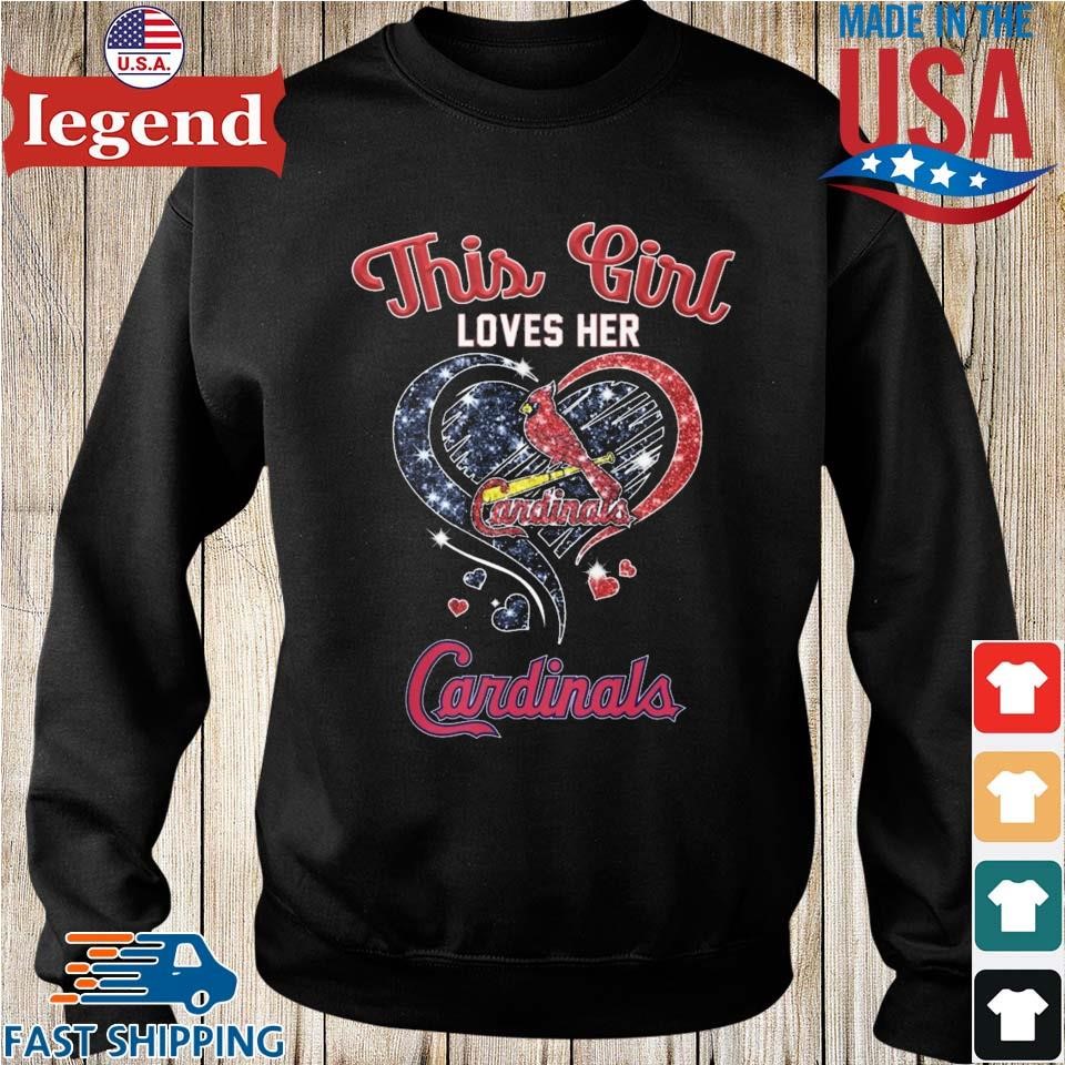 Heart This Girl Love St.Louis Cardinals Shirt, hoodie, sweater, long sleeve  and tank top