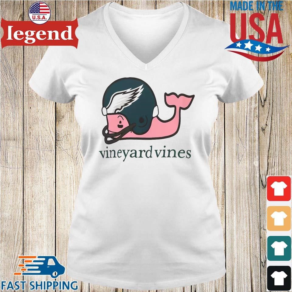 Women's Philadelphia Eagles Vineyard Vines White Helmet Long