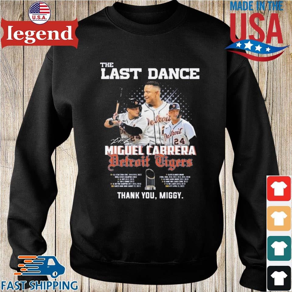 Miguel Cabrera Detroit Tigers Men's Black Midnight Mascot T-Shirt 