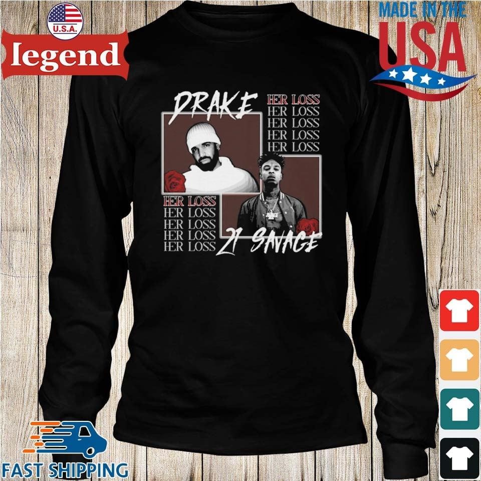 Drake & 21 Savage - HER LOSS T-shirt Cotton For men Women All