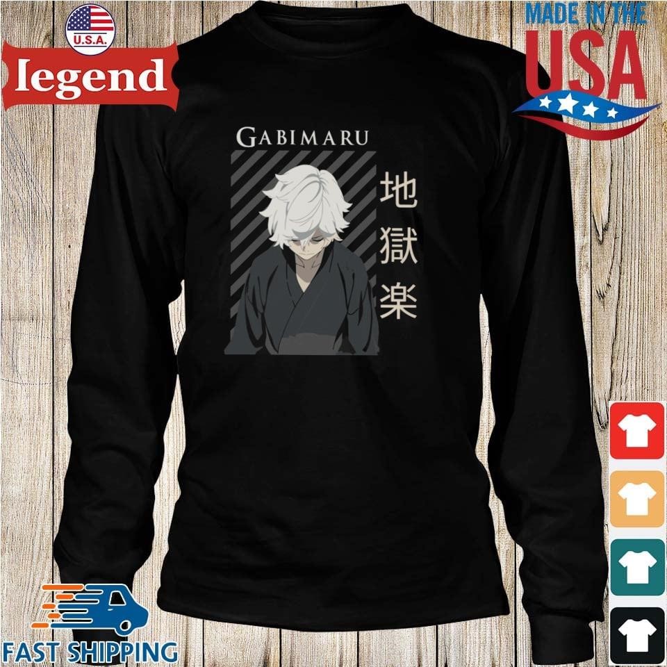 Gabimaru Hell's Paradise T-Shirt for Men Anime Manga Leisure 100% Cotton  Tee Shirt Short Sleeve T Shirt Plus Size Clothing