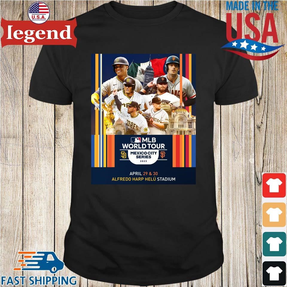 Official Mlb World Tour Mexico City Series 2023 San Diego Padres Vs San  Francisco Giants T-shirt,Sweater, Hoodie, And Long Sleeved, Ladies, Tank Top
