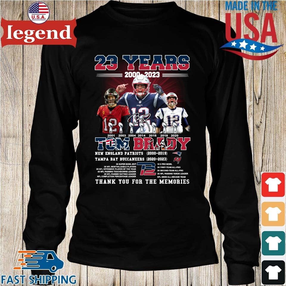 Vintage NE Patriots Tom Brady 2001 Super Bowl Champion T shirt XL