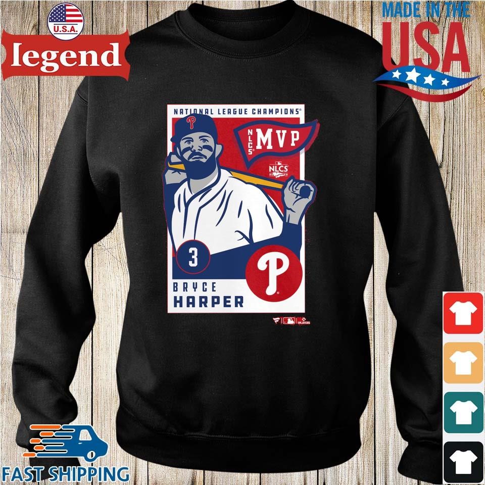 Philadelphia Phillies Bryce Harper 2022 National League Champions MVP  T-Shirt 