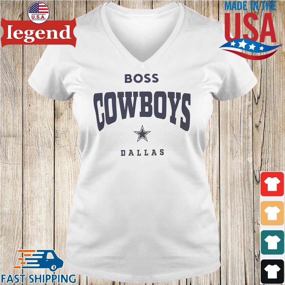 Men's BOSS X NFL White Dallas Cowboys Huddle T-Shirt