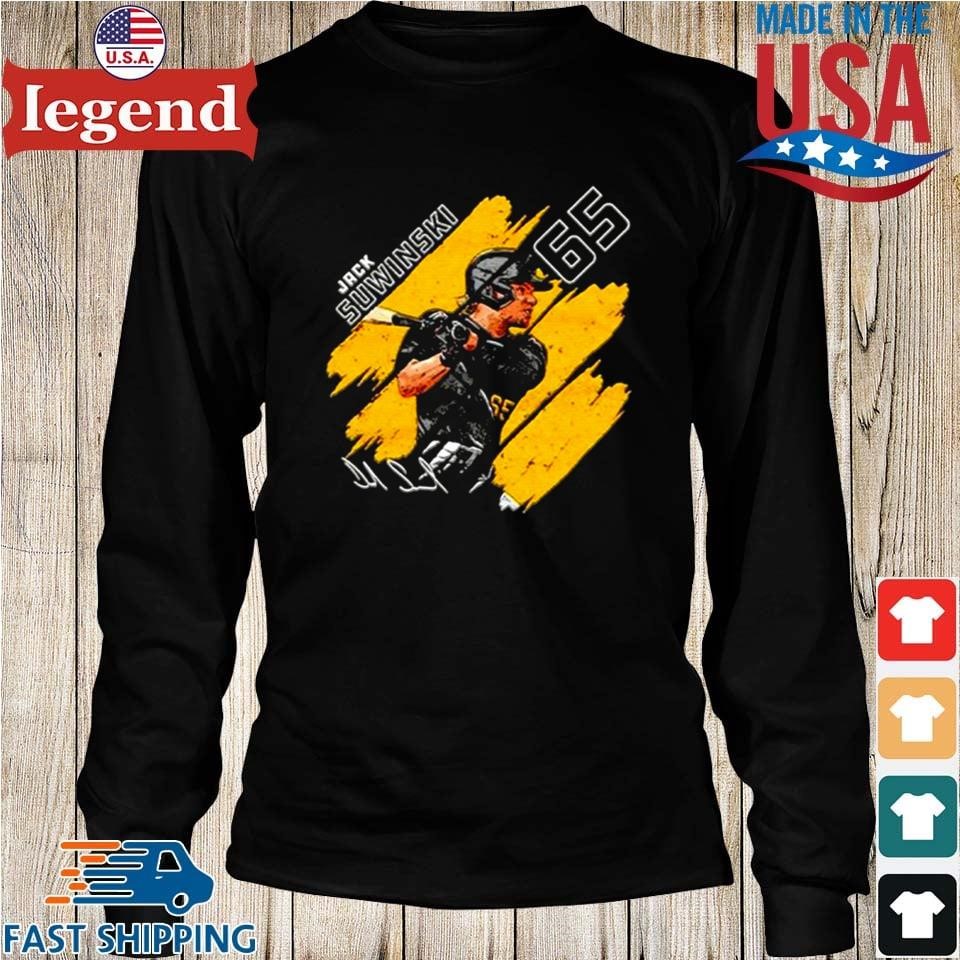 Official Jack Suwinski Pittsburgh Pirates 65 Signature Stripes Shirt,  hoodie, sweater, long sleeve and tank top