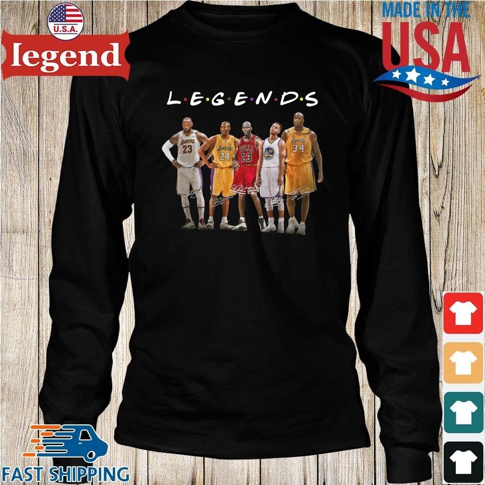 Official Kobe Bryant LeBron James Michael Jordan Stephen Curry Shaquille  O'Neal legends signatures T-shirt, hoodie, sweater, long sleeve and tank top