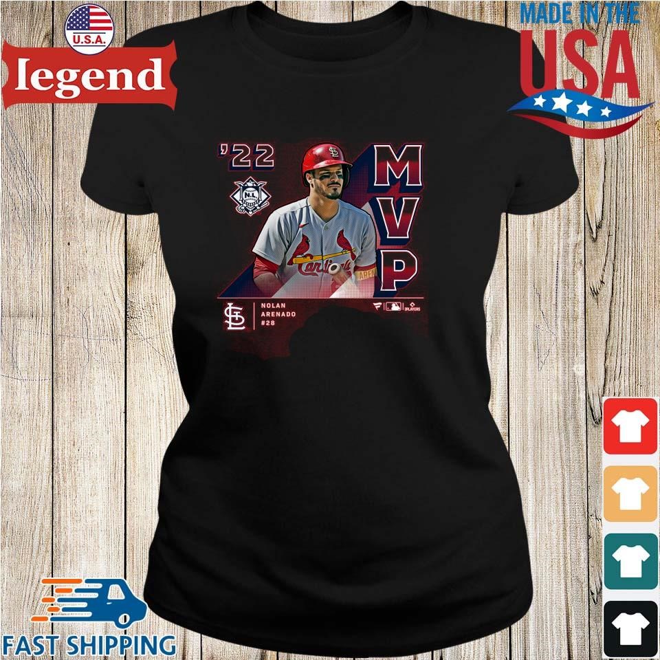 St louis cardinals nolan arenado women's 2022 nl mvp shirt, hoodie