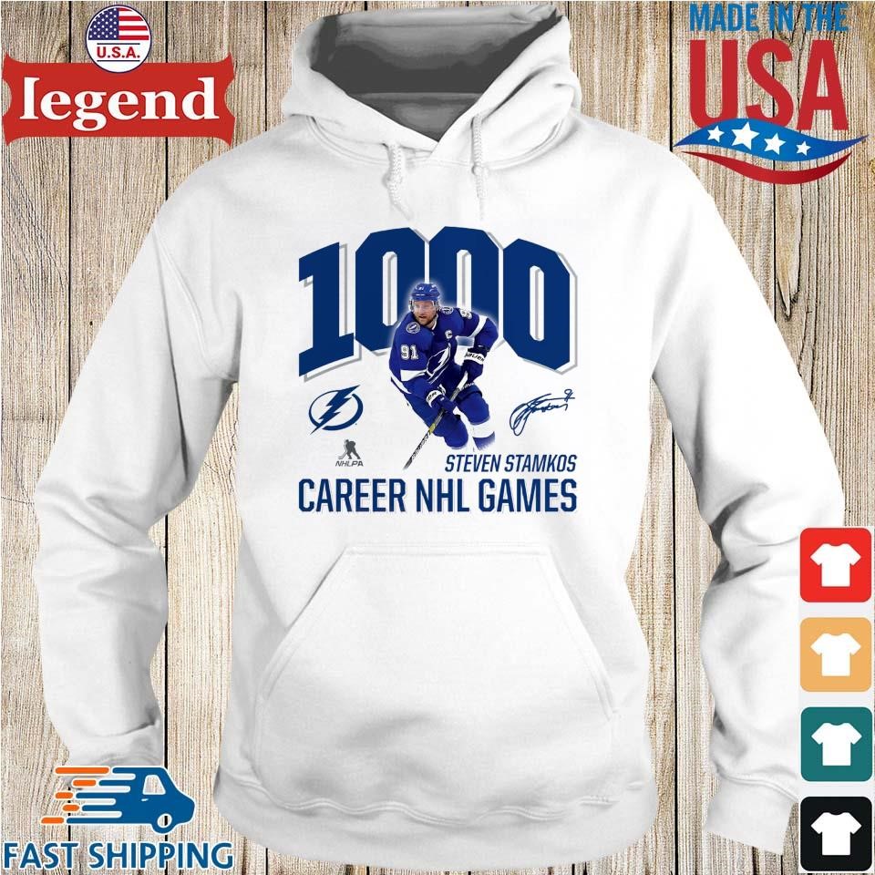 Steven Stamkos Tampa Bay Lightning 1,000 Career Games 2023 signature T-Shirt,  hoodie, longsleeve, sweatshirt, v-neck tee