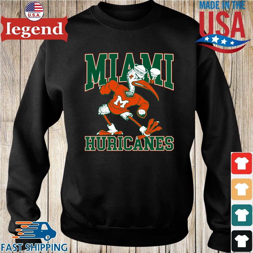 Vintage University of Miami Hurricanes Hoodie Sweatshirt Size Xtra