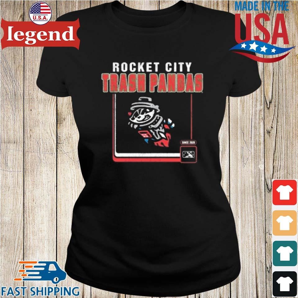 Rocket city trash pandas milb a borderline green franklin shirt, hoodie,  sweater, long sleeve and tank top