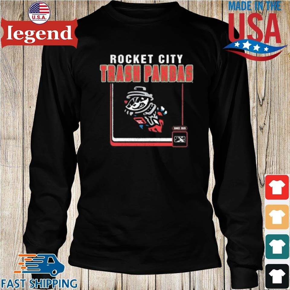 Rocket city trash pandas milb a borderline green franklin shirt