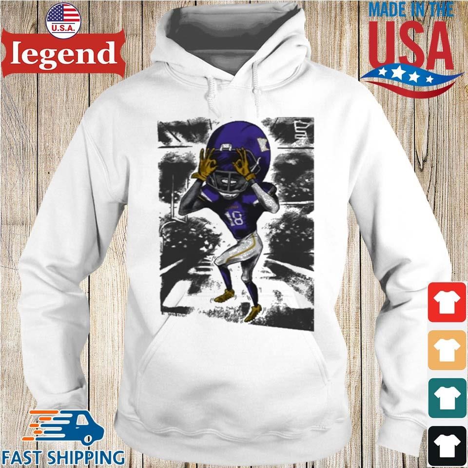 Sotastick Justin Jefferson Griddy Touchdown Dance T-shirt,Sweater, Hoodie,  And Long Sleeved, Ladies, Tank Top