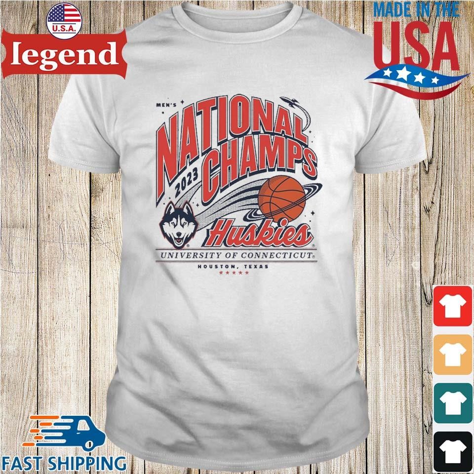 Homefield Gray UConn Huskies 2023 NCAA Men's Basketball National Champions  T-Shirt