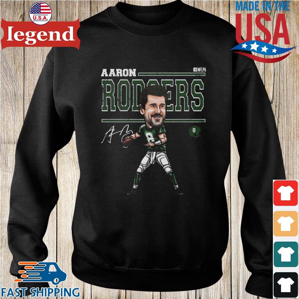 Aaron Rodgers New York J Cartoon Tee Shirt - Snowshirt