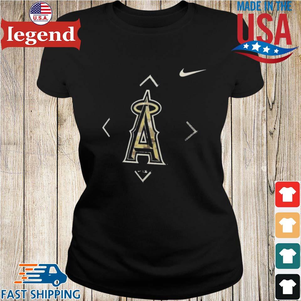 Los Angeles Angels Nike Camo Logo 2023 Shirt - Limotees