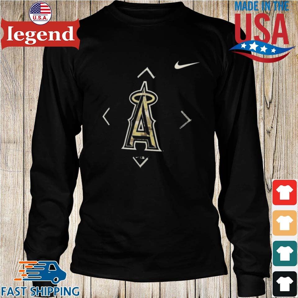 Los Angeles Angels Nike Camo Logo 2023 Shirt - Limotees