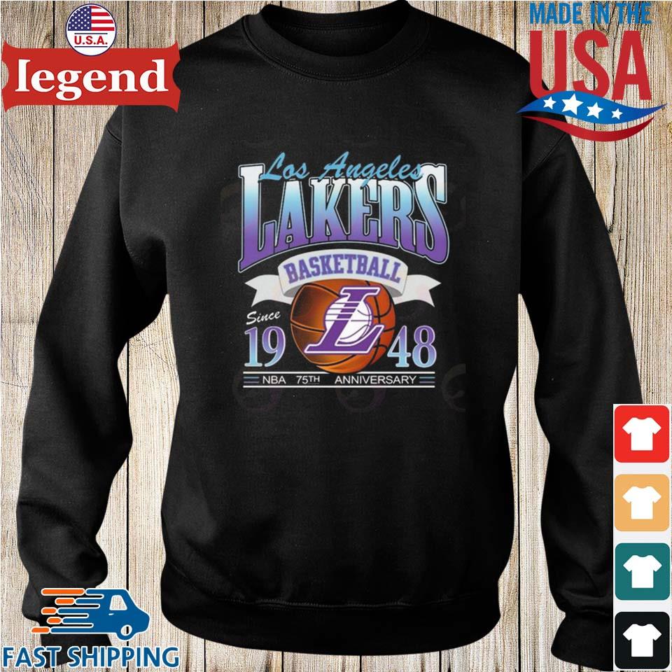 Los angeles Lakers basketball since 1948 NBA 75th anniversary T-shirt,  hoodie, sweater, long sleeve and tank top