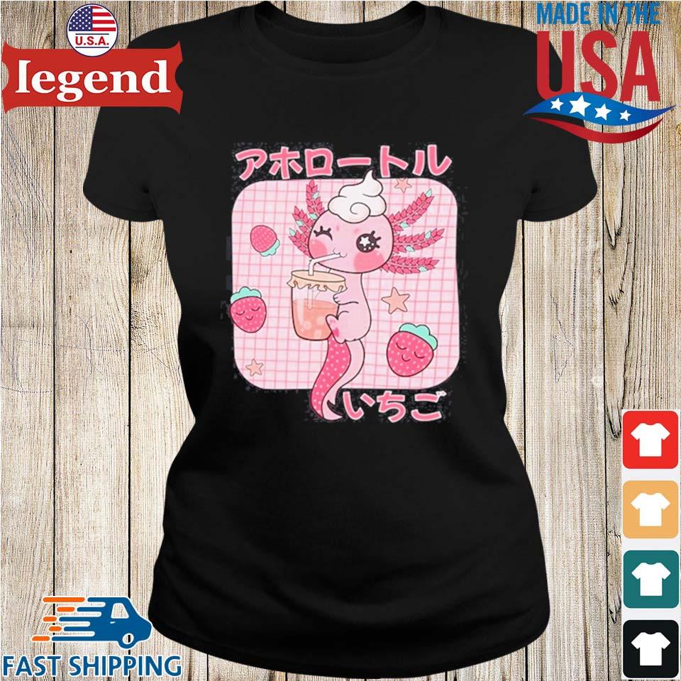 Michelle Otter Strawberry Axolotl T-shirt,Sweater, Hoodie, And Long  Sleeved, Ladies, Tank Top