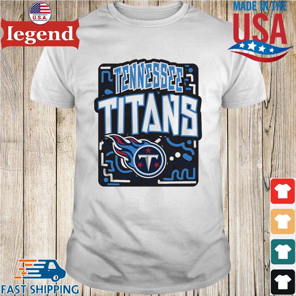 NFL Team Apparel Youth Tennessee Titans Tribe Vibe White T-Shirt