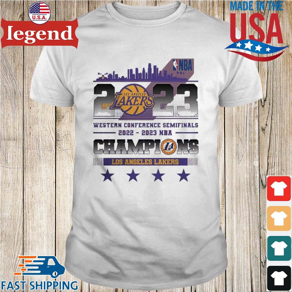 Los Angeles Lakers 2022-2023 NBA Finals Champions logo T-shirt