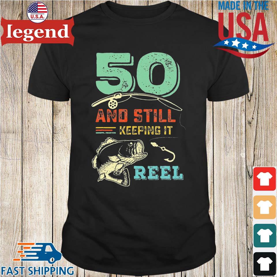 50th Birthday Fishing Turning 50 Fisherman Pun Gift T-shirt