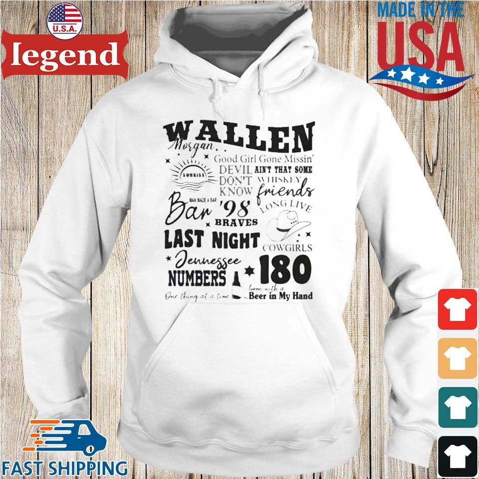 Official morgan Wallen Shirt Morgan Wallen Braves Shirt 98 Braves Shirt  Morgan Wallen Merch Shirt, hoodie, sweater, long sleeve and tank top