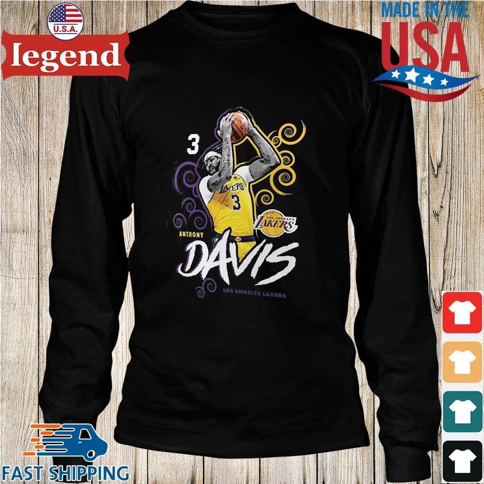 Original Anthony Davis Los Angeles Lakers Player Name & Number