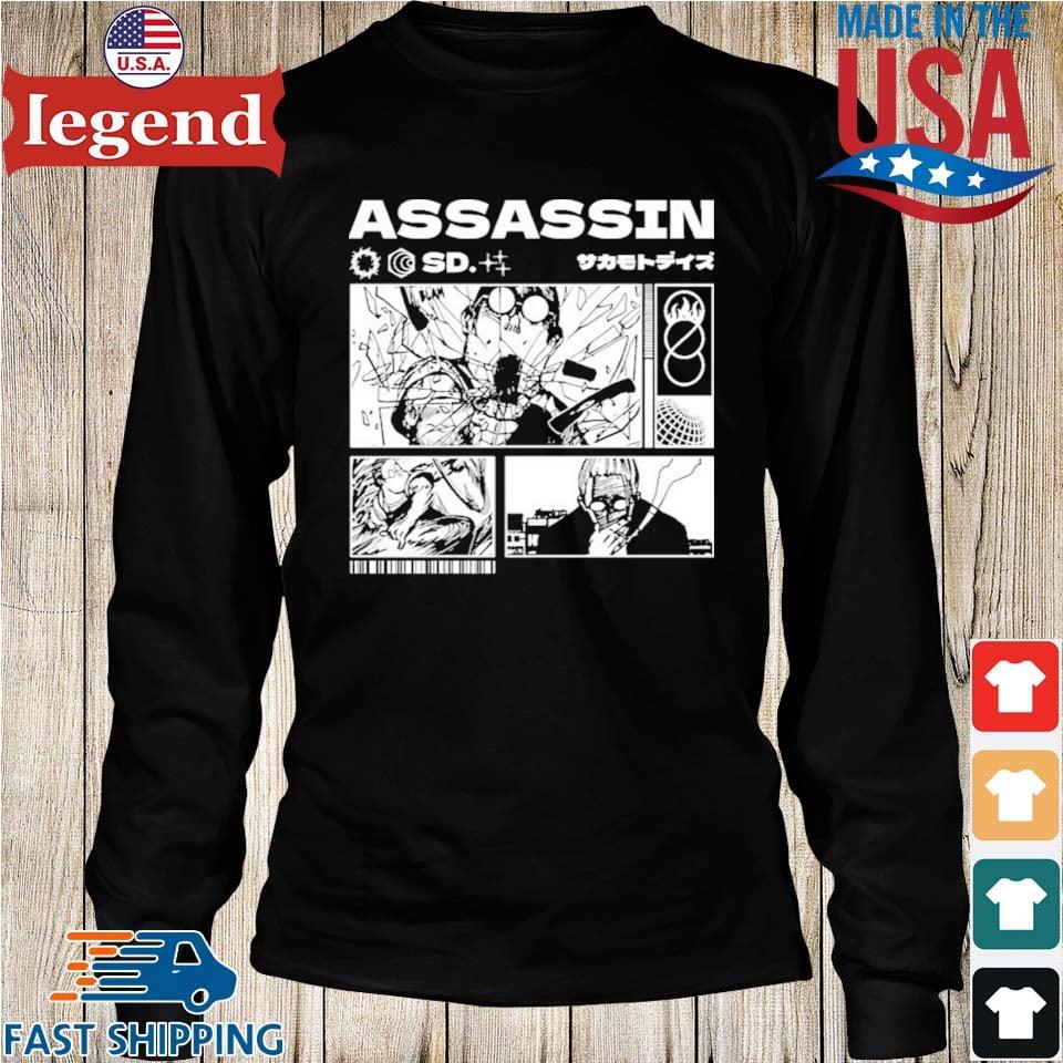 Assassin Sakamoto Days Art T-shirt,Sweater, Hoodie, And Long