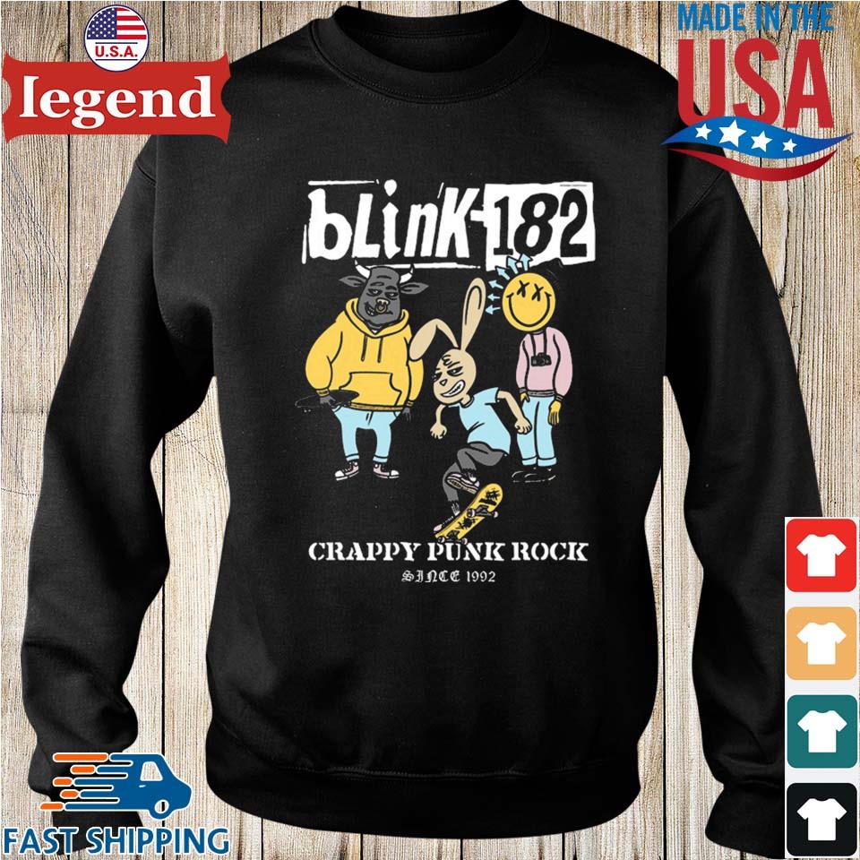 Blink-182 Crappy Punk Rock Since 1992 T-shirt,Sweater, Hoodie, And