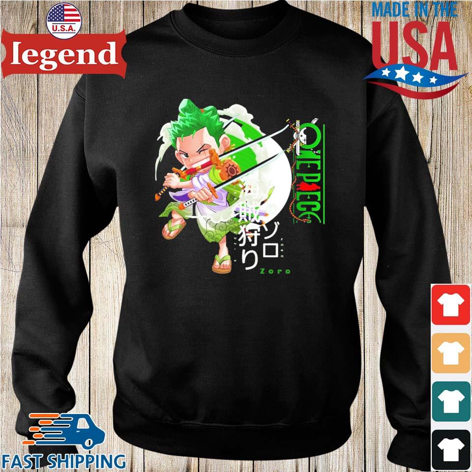 One Piece Zoro Anime Shirt, Men's Fashion, Tops & Sets, Tshirts