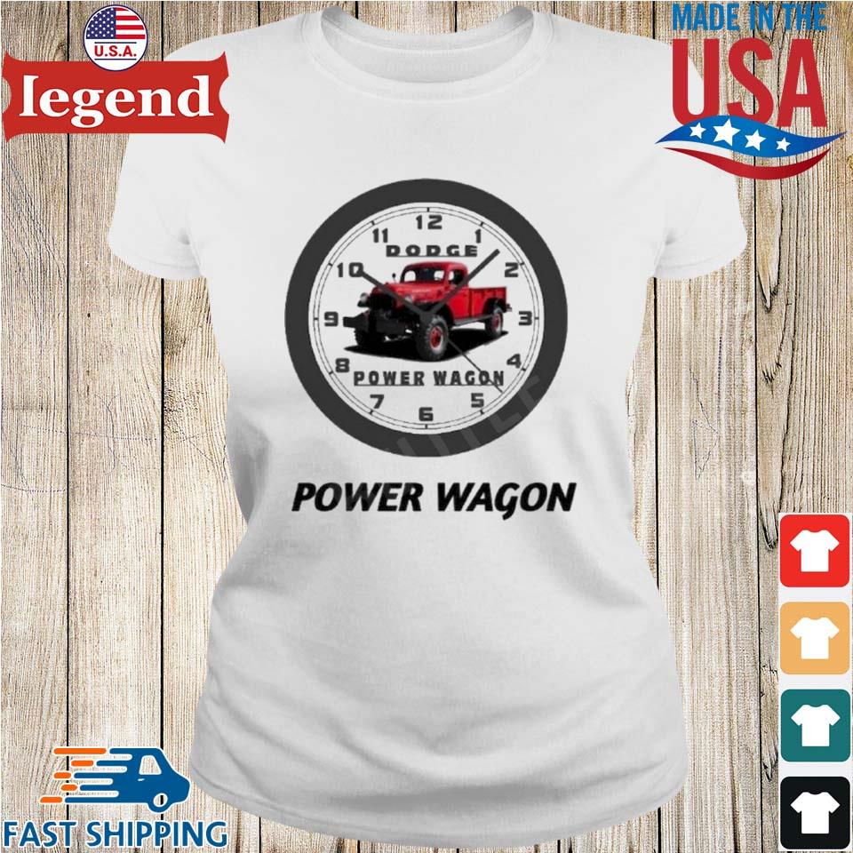 Dodge Power Wagon Clock T-shirt,Sweater, Hoodie, And Long Sleeved, Ladies,  Tank Top